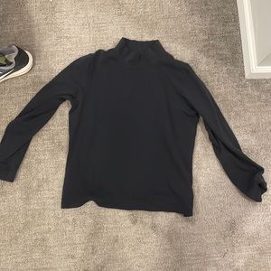 Llbean m petite black mock turtleneck